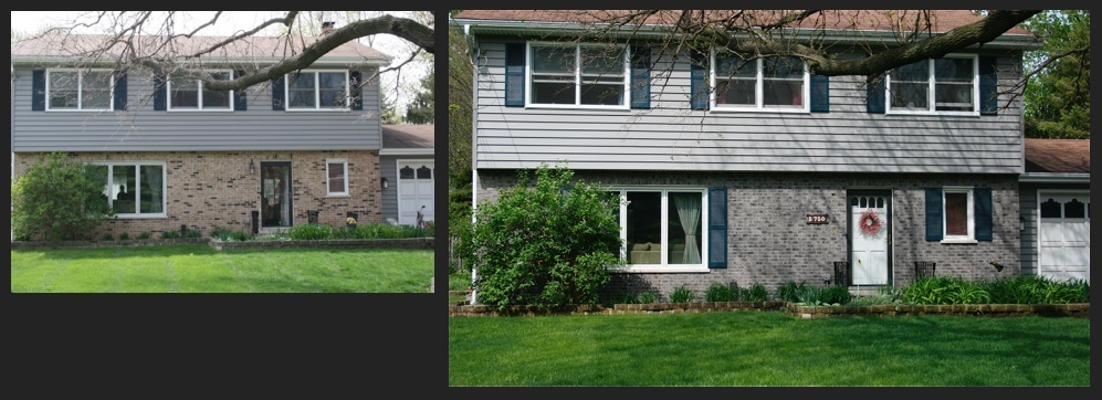 Brick Stained to Grey and Charcoal colors.  Group C