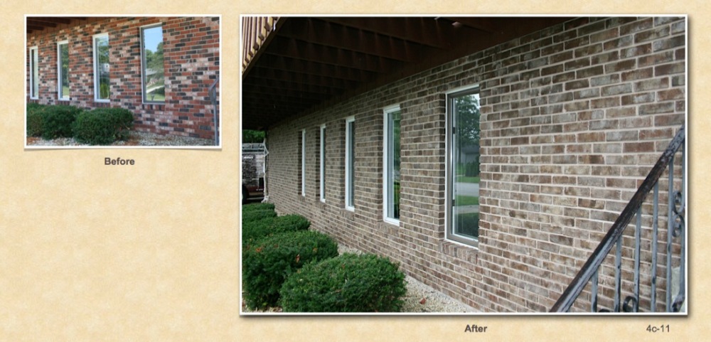 Valparaiso, Indiana Exterior Brick Staining 1