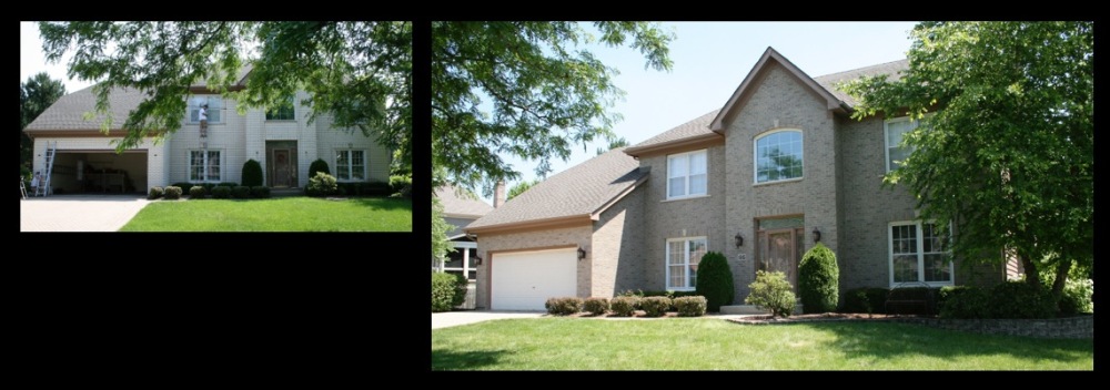 Wheaton, IL Brick Color Change Makeover