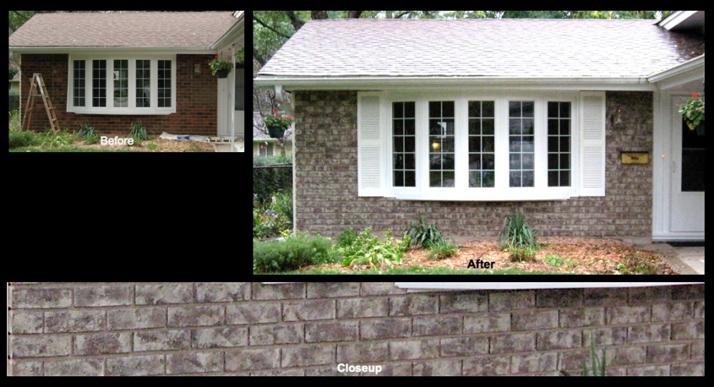 Schaumburg Brick Staining Makeover
