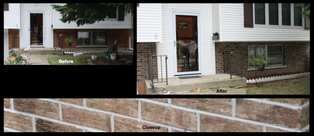 Wheeling, IL, Brick Staining 1