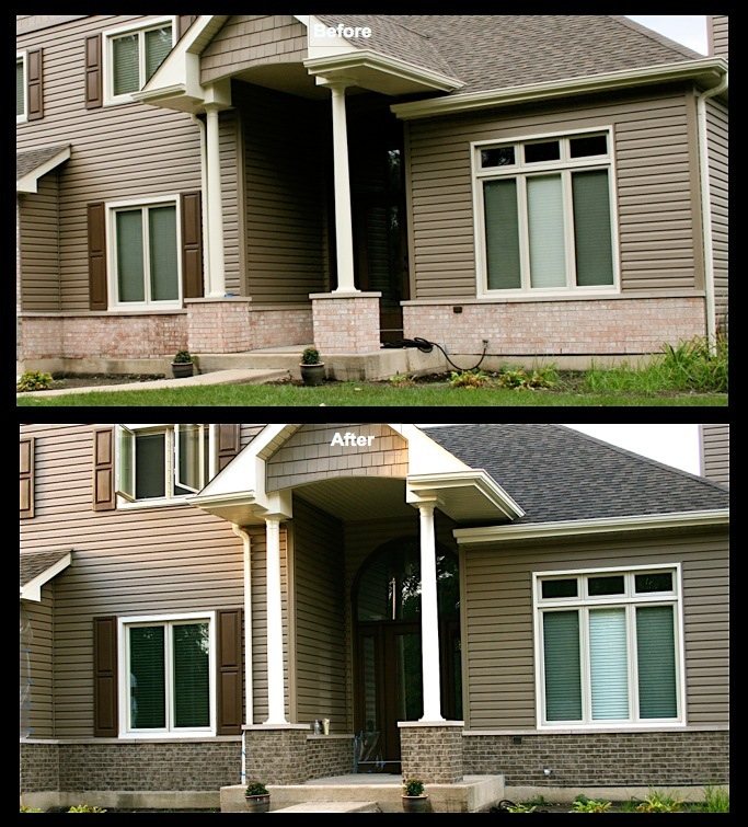 Carpentersville Brick Staining 2