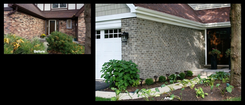 Wheaton, IL, Brick Staining Makeover 2