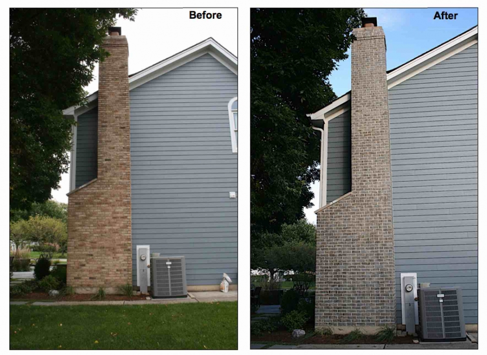 Naperville Exterior Brick Stainig